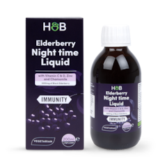 Image 1 for Elderberry Night time with Vitamin C&D, Zinc & Chamomile 200ml Liquid