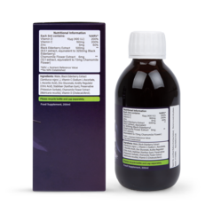 Image 3 for Elderberry Night time with Vitamin C&D, Zinc & Chamomile 200ml Liquid