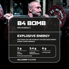 Image 3 for B4 Bomb Pre-Workout Cola 300g
