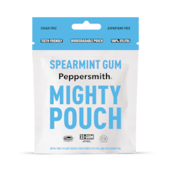 Image 1 for Sugar Free Spearmint Chewing Gum (Mighty Box) 50g