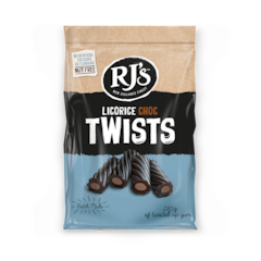 Licorice Choc Twists 280g