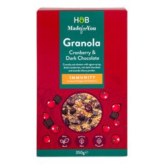 Image 1 for Made for You Cranberry & Dark Chocolate Immunity Granola 350g
