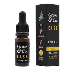 Grass & Co. EASE CBD Consumable Oil 1000mg with Ginger, Turmeric & Orange 10ml