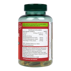 Pescatarian Omega 3 Fish Oil 1000mg 120 Capsules