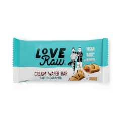 2 Vegan Salted Caramel Wafer Bars 45g