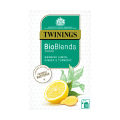 Image 1 for Bioblends Lemon, Ginger & Turmeric 18 Tea Bags