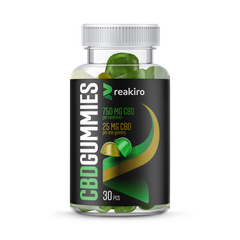 Image 2 for CBD 25mg Apple & Lemon Flavour 30 Gummies