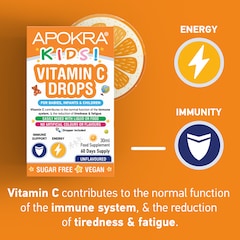 APOKRA Kids Vegan Vitamin C Drops 30ml