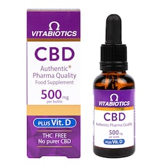 Vitabiotics Brains CBD Oil 500mg + Vitamin D 30ml