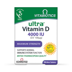 Image 1 for Ultra Vitamin D3 4000IU 96 Tablets