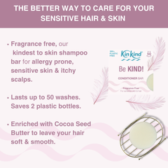 Image 2 for Be KIND! Fragrance Free Conditioner Bar 40g