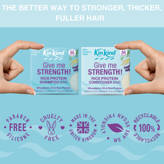 Image 3 for Give me STRENGTH! Rice Protein Shampoo and Conditioner Bar Set 90g