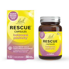 Bach RESCUE Balance & Positivity 30 Vegan Capsules