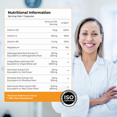 Image 3 for Perimenopause Mind+ Multi Nutrient Supplement 30 Capsules