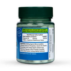 Image 3 for Vitamin B1 + Thiamine 100mg 120 Tablets