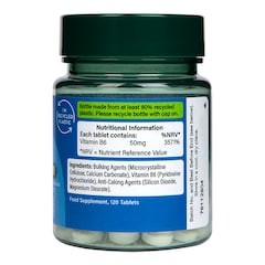 Vitamin B6 + Pyridoxine 50mg 120 Tablets