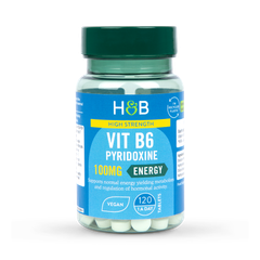 Image 1 for High Strength Vitamin B6 + Pyridoxine 100mg 120 Tablets