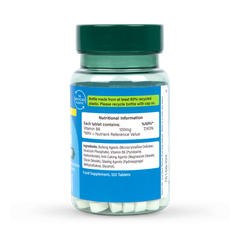 Image 2 for High Strength Vitamin B6 + Pyridoxine 100mg 120 Tablets