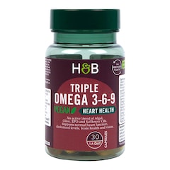 Holland & Barrett High Strength Vegan Triple Omega 3-6-9 Oil 680mg 30 Capsules