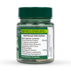 Image 3 for Pycnogenol 60mg 30 Capsules
