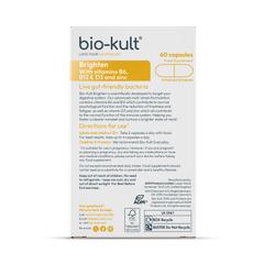 Image 2 for Brighten, Brain & Gut Health Supplement with Multivitamins & Zinc 60 Capsules