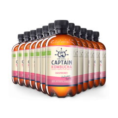 The GUTsy Captain Kombucha California Raspberry Bio-Organic 12 x 400ml