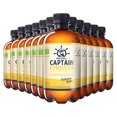 Image 1 for The GUTsy Captain Kombucha Pineapple Peach Bio-Organic 12 x 400ml