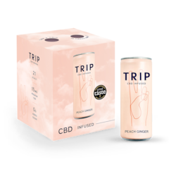 Multipack Peach Ginger CBD Drinks 4x 250ml