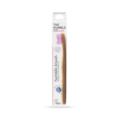 Image 2 for Humble Bamboo Kids Ultra Soft Bristle Toothbrush (Blue, Purple, White or Yellow)