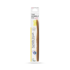 Image 3 for Humble Bamboo Kids Ultra Soft Bristle Toothbrush (Blue, Purple, White or Yellow)
