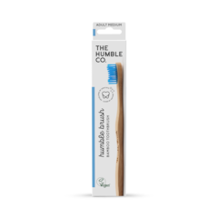 Image 1 for Humble Bamboo Adult Medium Bristle Toothbrush (Blue, Purple, White or Green)