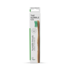 Image 3 for Humble Bamboo Adult Medium Bristle Toothbrush (Blue, Purple, White or Green)