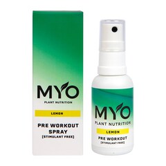 MYO Plant Nutrition Pre Workout Spray Lemon 30ml
