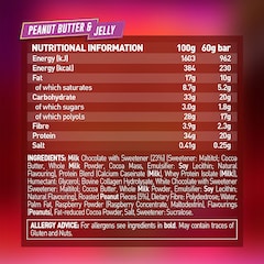 Peanut Butter & Jelly Protein Bar 60g