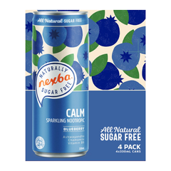 Image 1 for Calm Blueberry Sparkling Nootropics 4 x 330ml