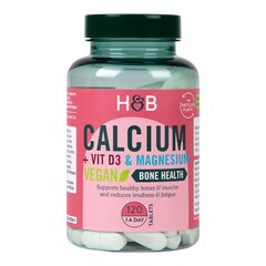 Holland & Barrett Vegan Calcium, Vitamin D & Magnesium 120 Tablets