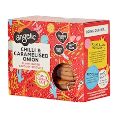 Angelic Free From Chilli & Caramelised Onion Savoury Biscuits 142g