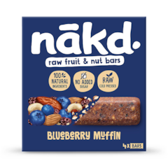 Raw Fruit & Nut Blueberry Muffin Bars 4 x 35g