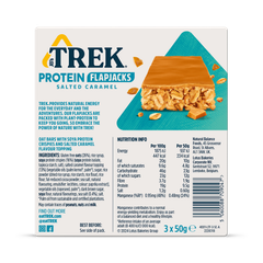 Image 2 for TREK Protein Flapjacks Salted Caramel 3 x 50g