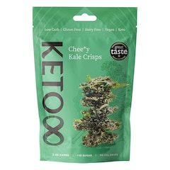 Keto8 Raw Cheesy-tasting Kale Crisps 30g