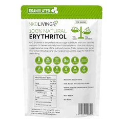NKD Living Natural Erythritol Granulated Natural Sweetener 300g