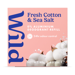 Image 2 for WILD Fresh Cotton & Sea Salt Natural Deodorant Refill 40g