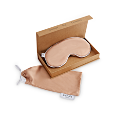 Image 1 for 100% Bamboo Eye Mask - Vintage Pink