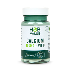 Image 1 for Calcium 400mg + Vitamin D 30 Tablets