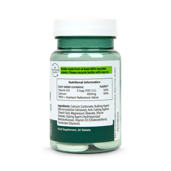 Image 3 for Calcium 400mg + Vitamin D 30 Tablets