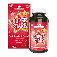 Natures Aid Super Stars Multivitamins & Minerals 60 Tablets