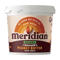 Meridian Organic Smooth Peanut Butter 100% 1kg Boxed