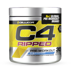 C4 Ripped Pre-Workout Icy Blue Raspberry 165g