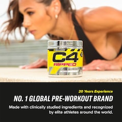 C4 Ripped Pre-Workout Icy Blue Raspberry 165g