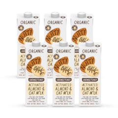 Organic Almond & Oat M*lk (Unsweetened) 6x 1L